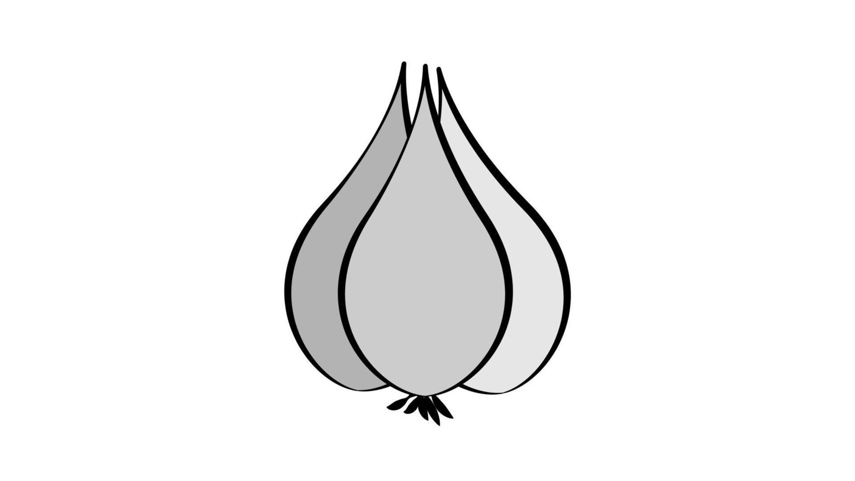 icono de ajo. ilustración simple del icono de vector de ajo para web