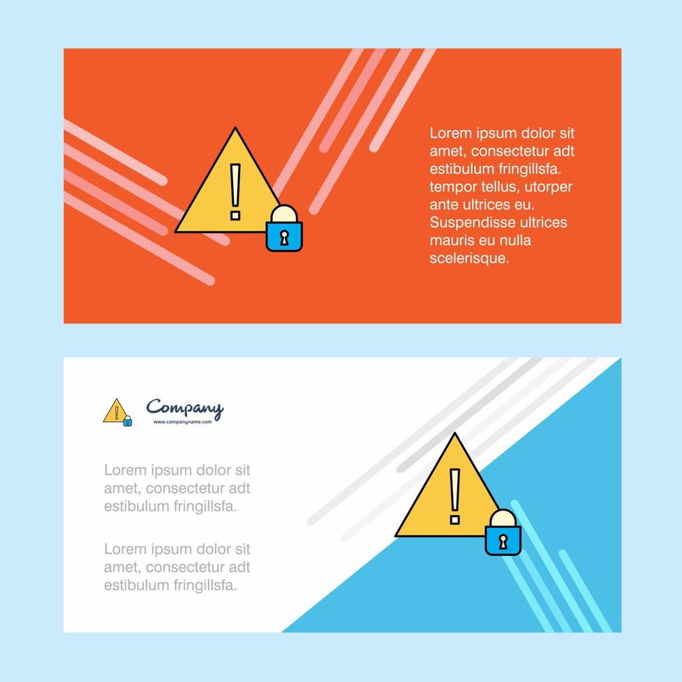 Caution abstract corporate business banner template horizontal advertising business banner vector