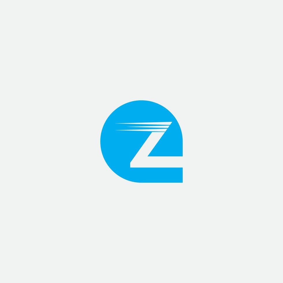 elementos de plantilla de diseño de icono de logotipo abstracto con letra z vector