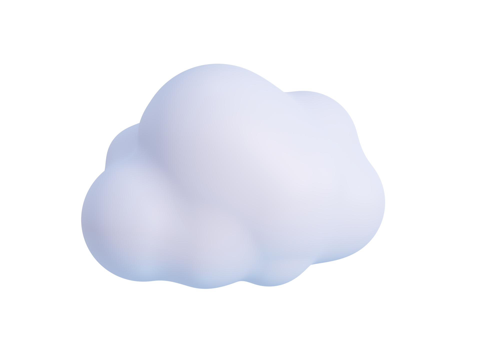 3D Clouds. Fluffy clouds in the sky for decorating cartoon scenes