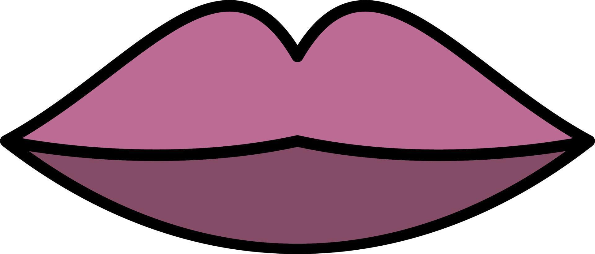 lips color icon vector