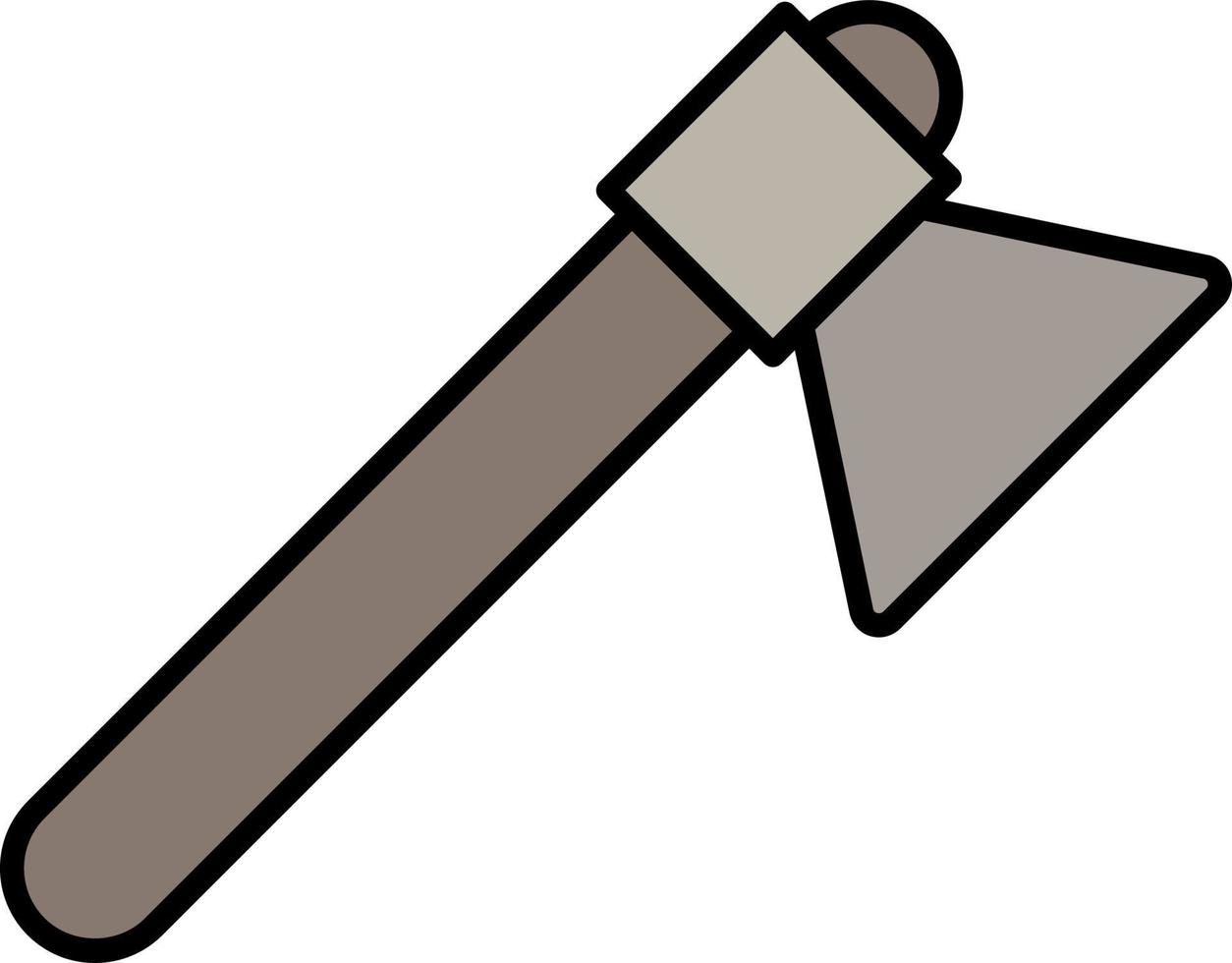 axe color icon vector