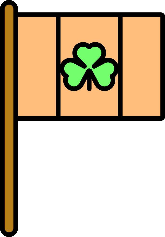 Flag, Shamrock color icon vector