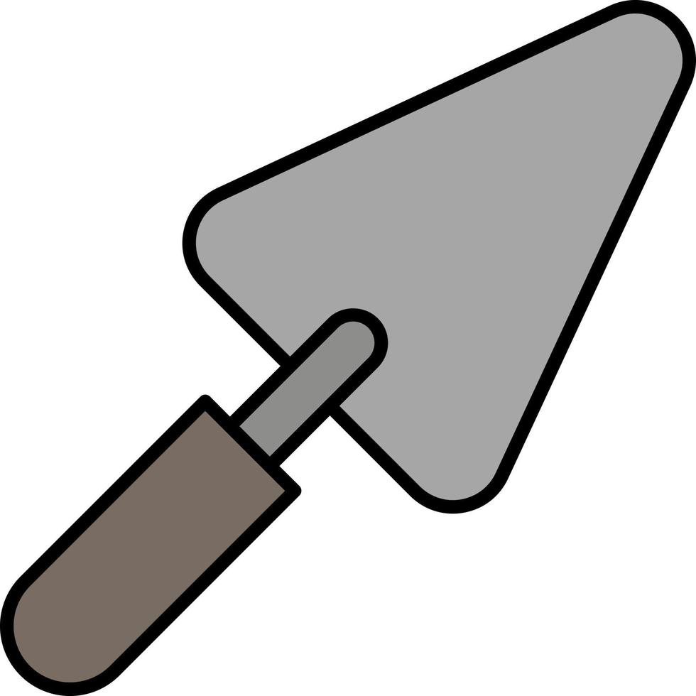trowel, maintenance color icon vector