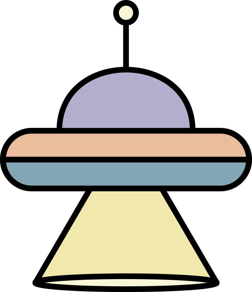alien, space, ufo color icon vector