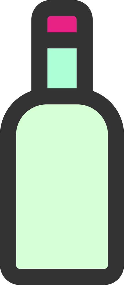 icono de color de botella vector