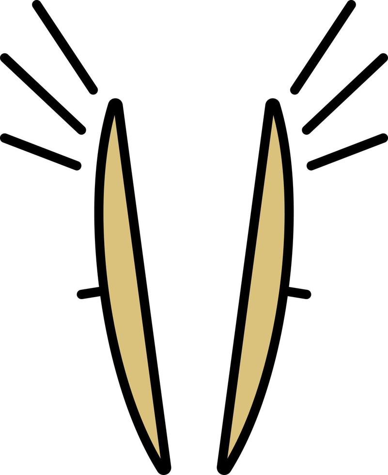 Mardi gras, cymbals color icon vector