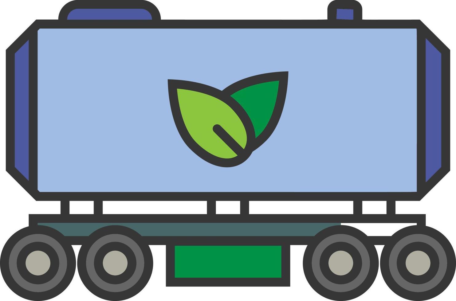 Plant Fuel Train color icon vector