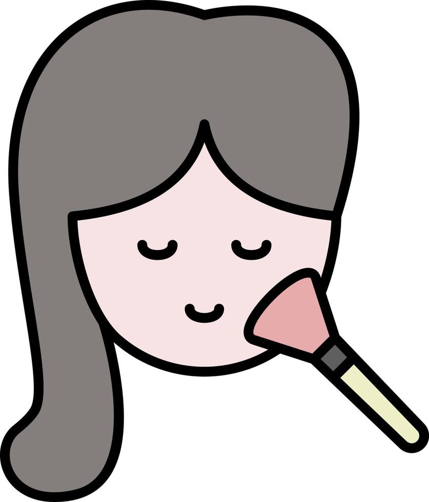 makeup, face, girl color icon vector