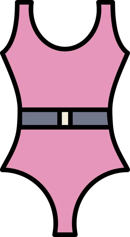 swimsuit color icon vector