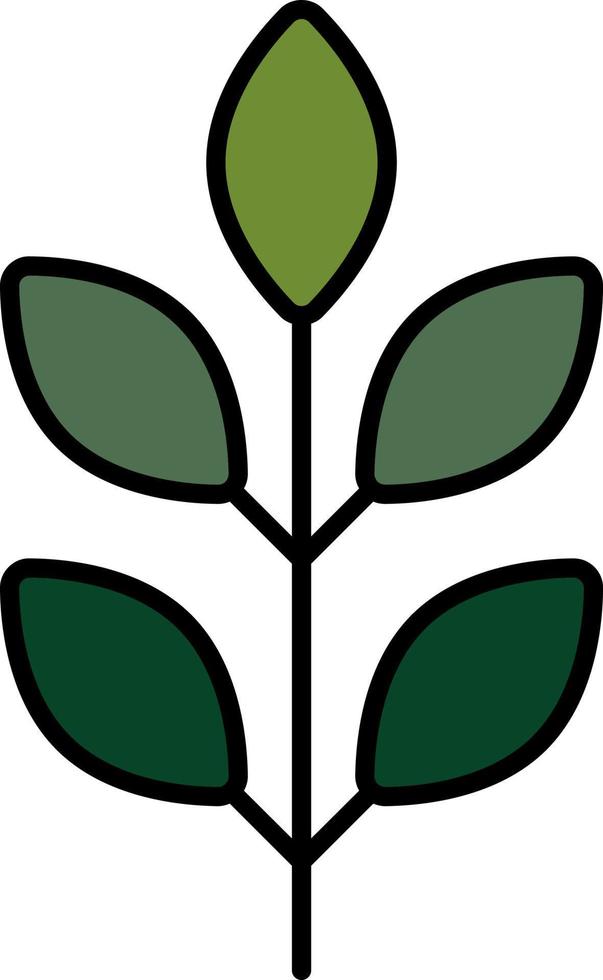 leaf color icon vector