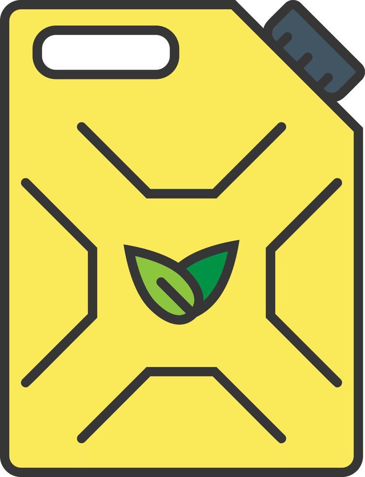 Canister with plant sign color icon vector