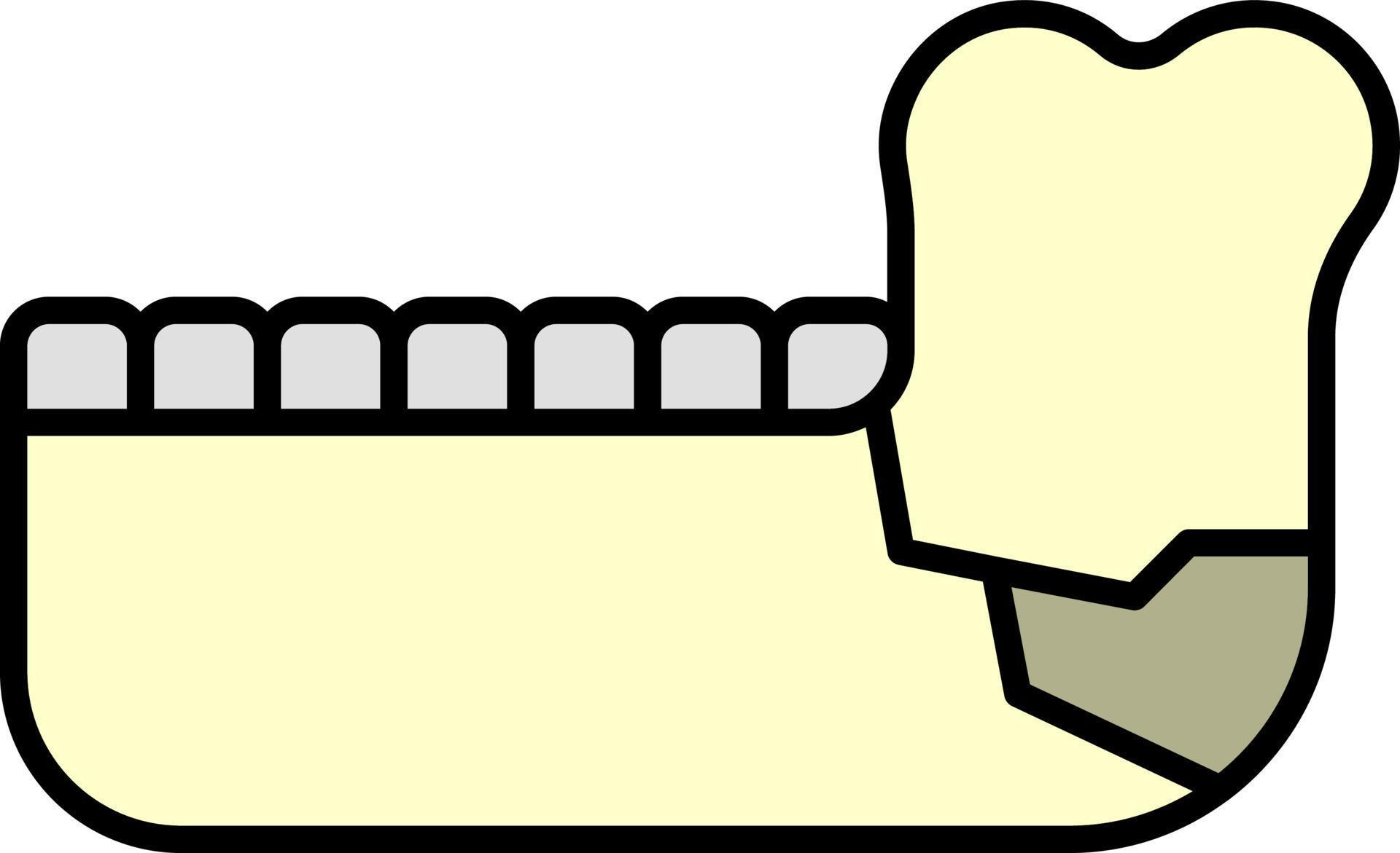 jaw, bone, break color icon 14063654 Vector Art at Vecteezy