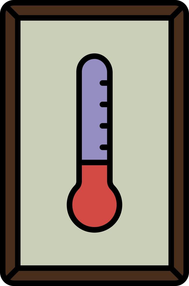 Thermometer color icon vector