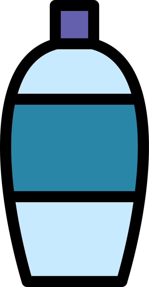 botella, icono de color de agua vector