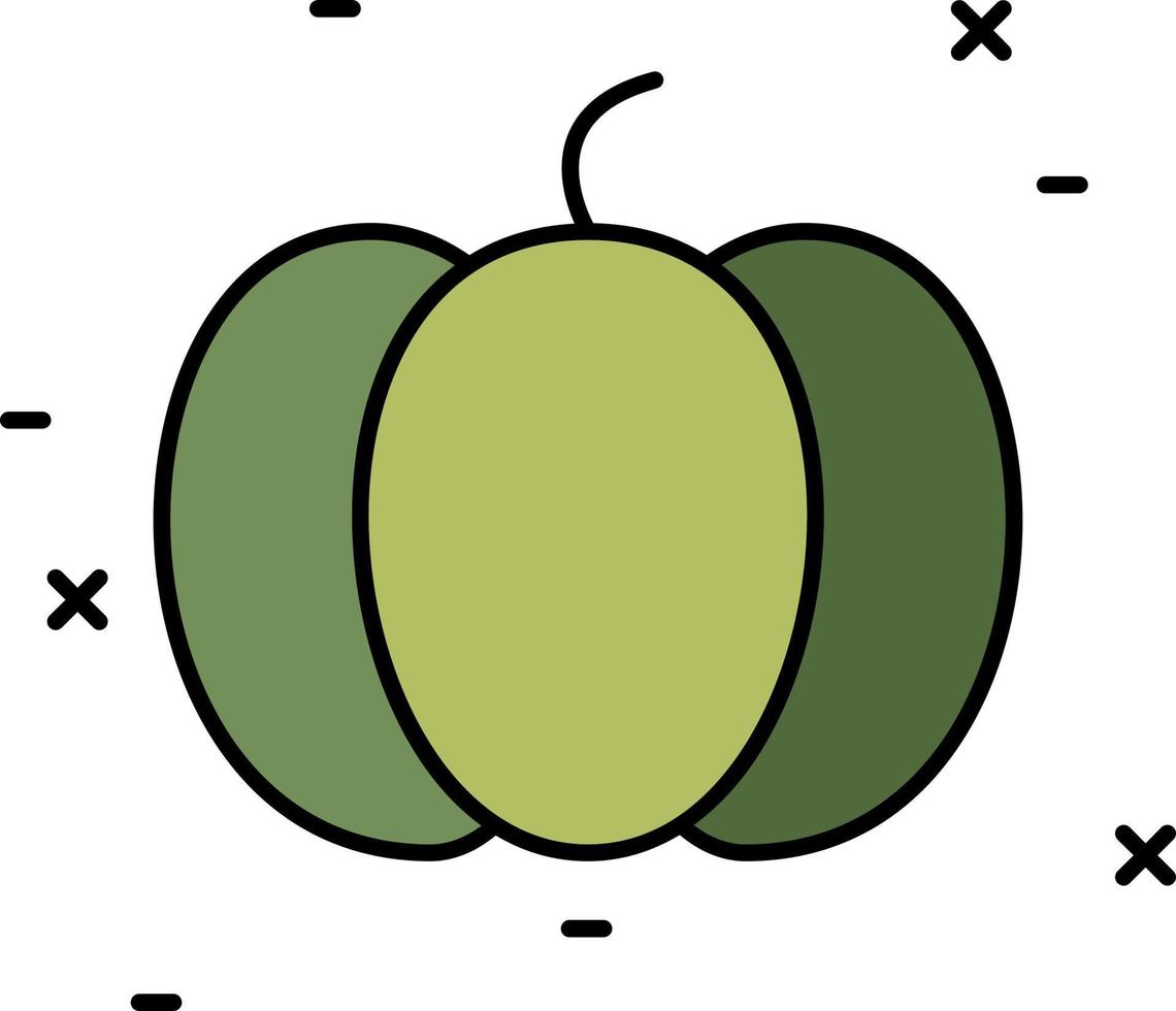 pumpkin color icon vector