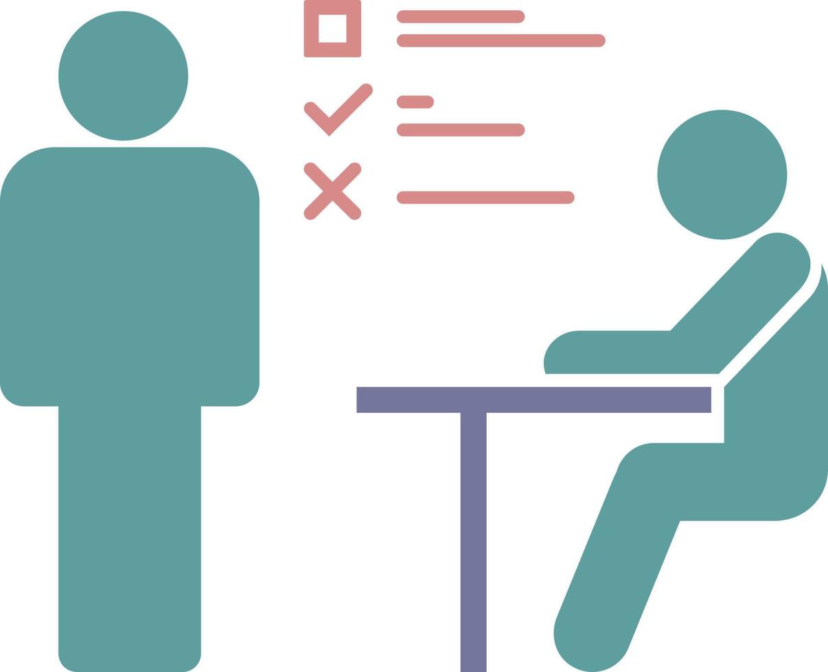 interview, job color icon vector