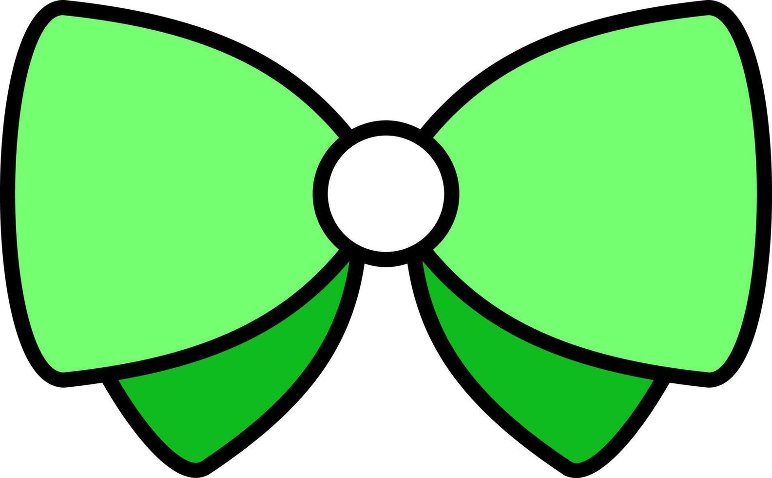 Bow butterfly color icon vector