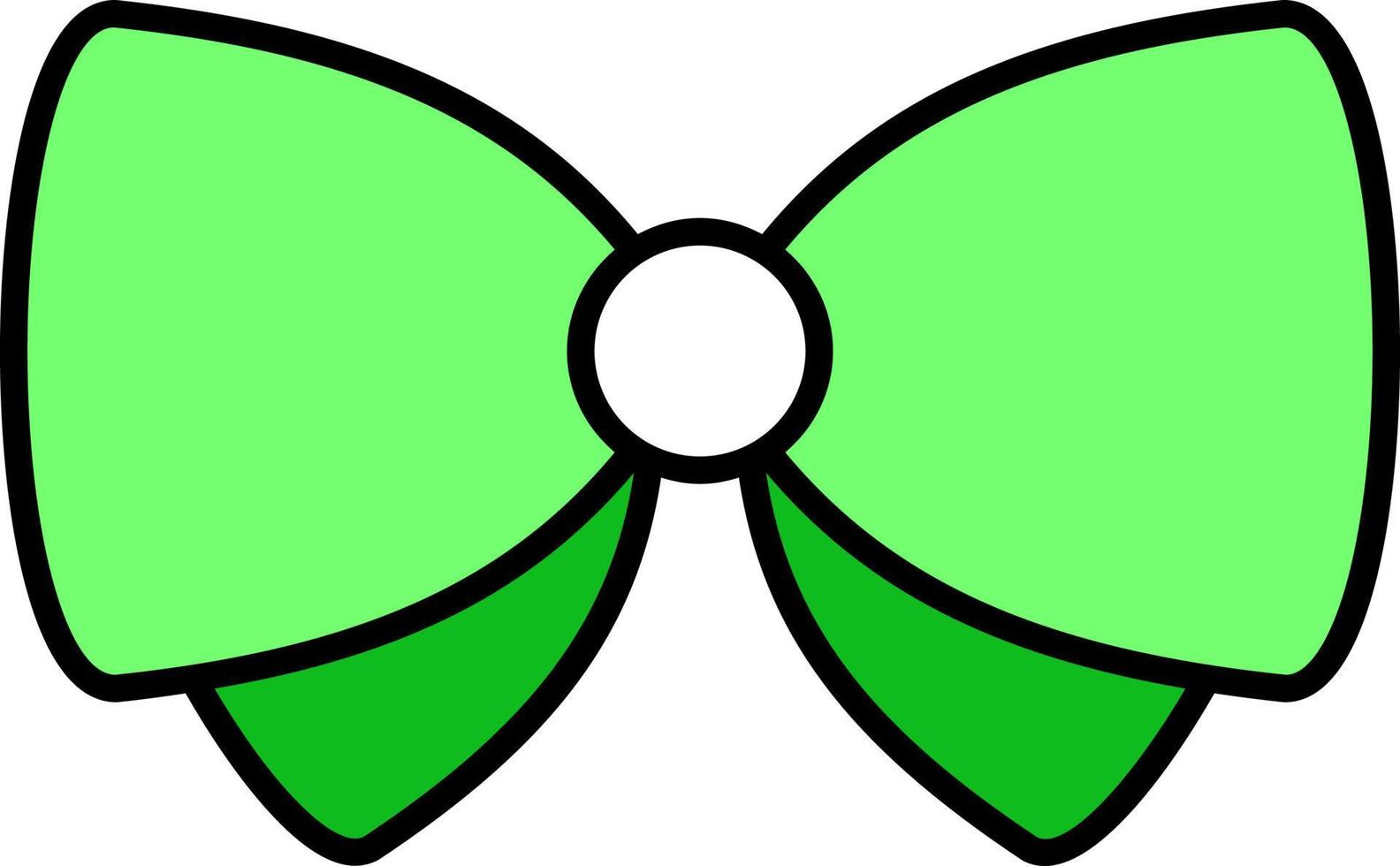 Bow butterfly color icon vector