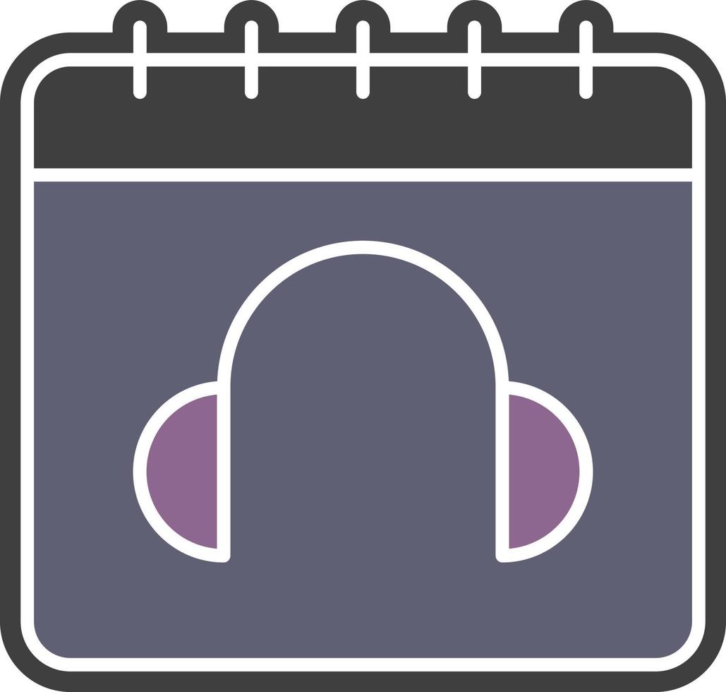 Calendar, headphone color icon 14064051 Vector Art at Vecteezy