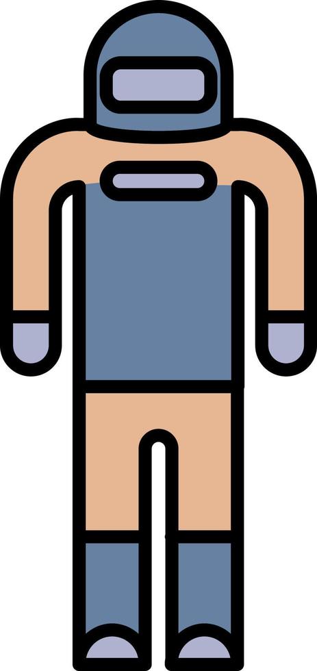 astronaut, space color icon vector