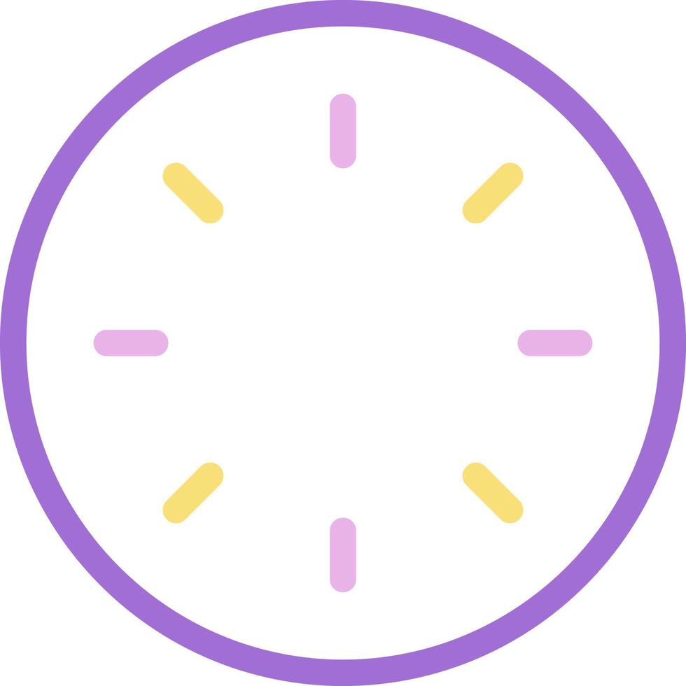 icono de color de reloj sin manecillas vector