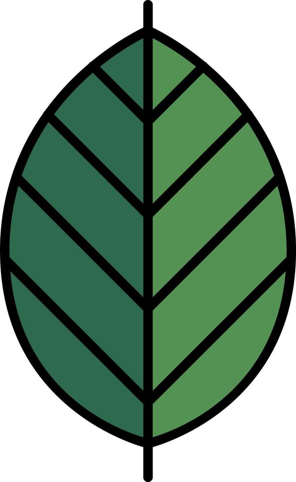 leaf color icon vector