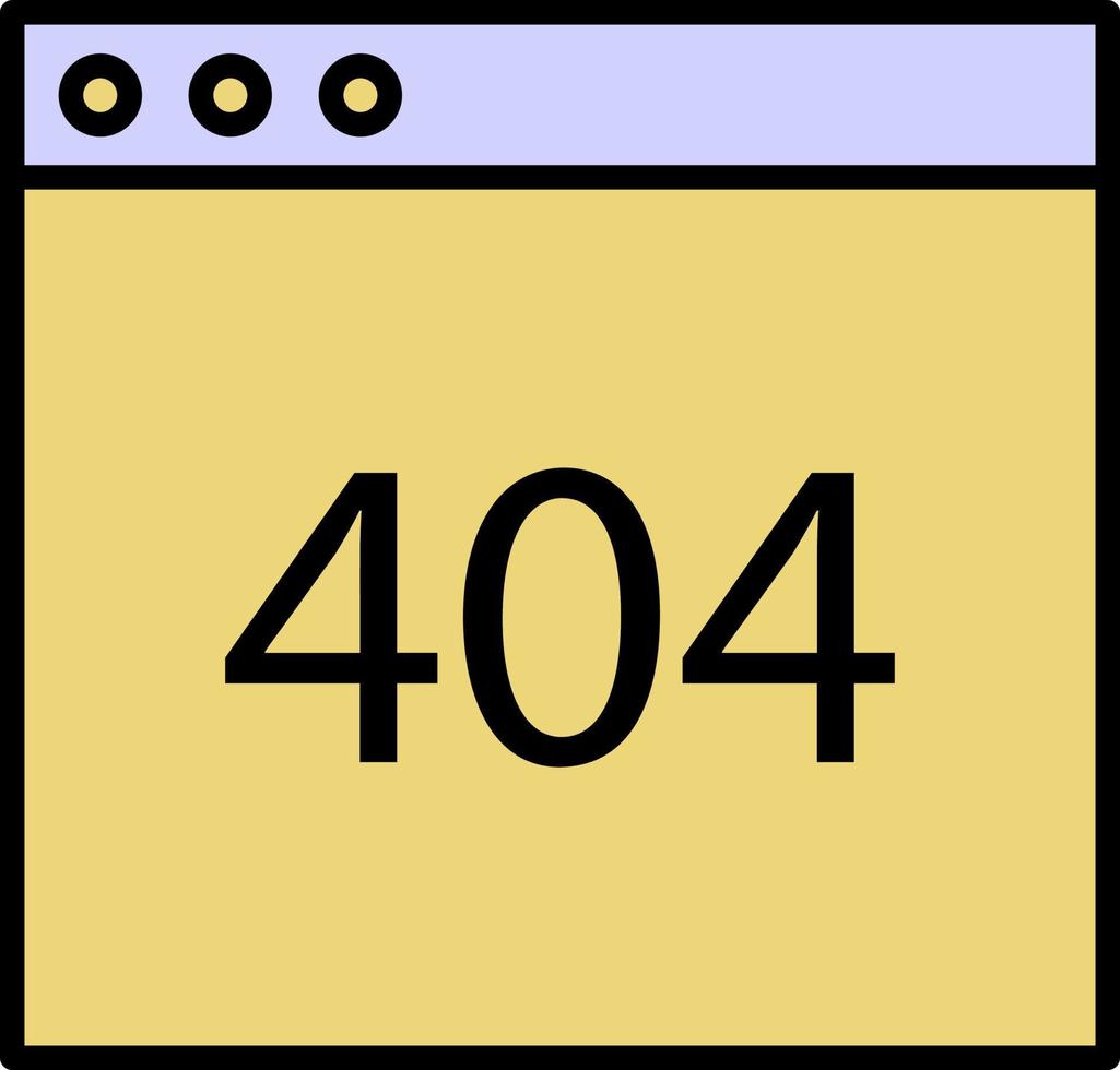 browser, error color icon vector