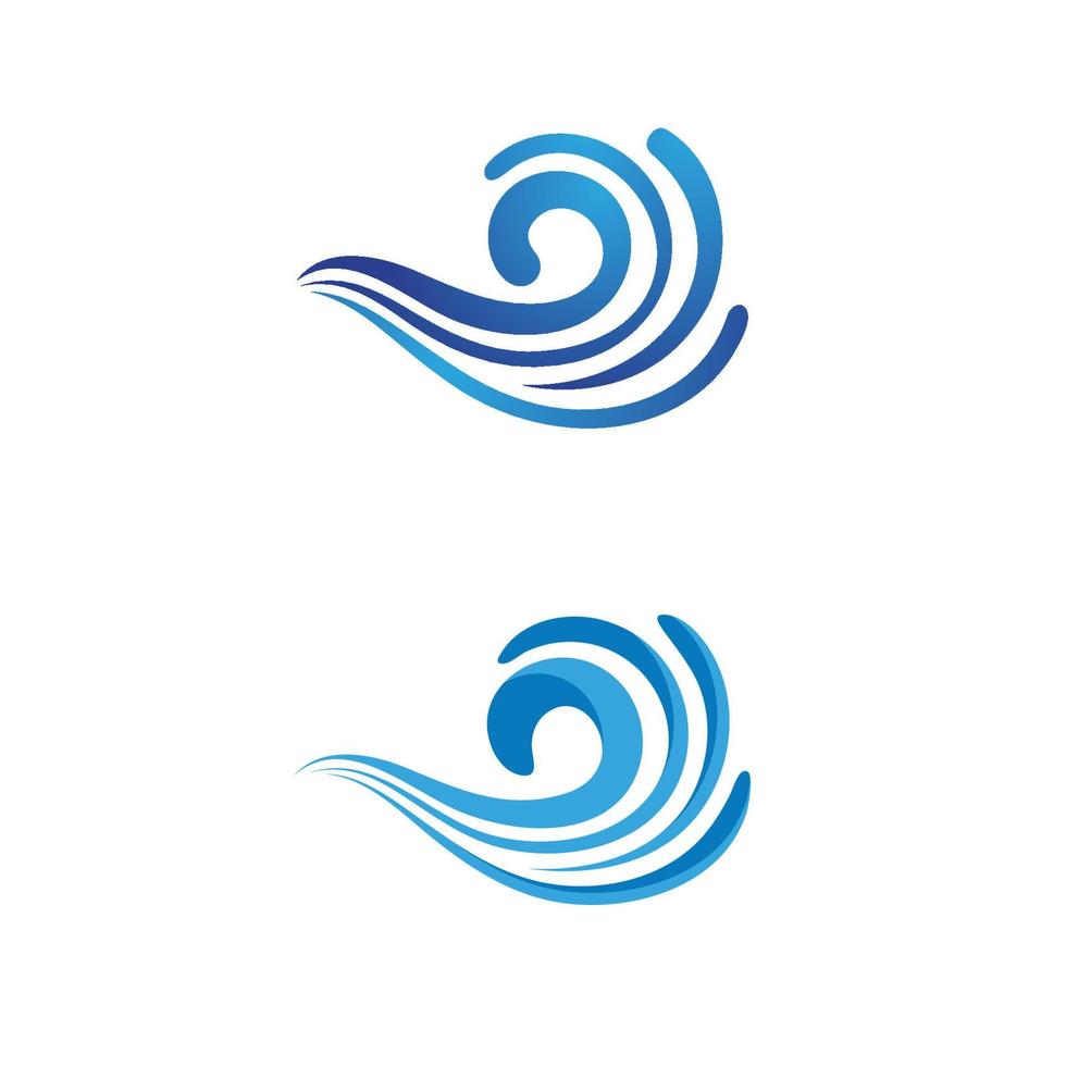 Water wave icon vector design