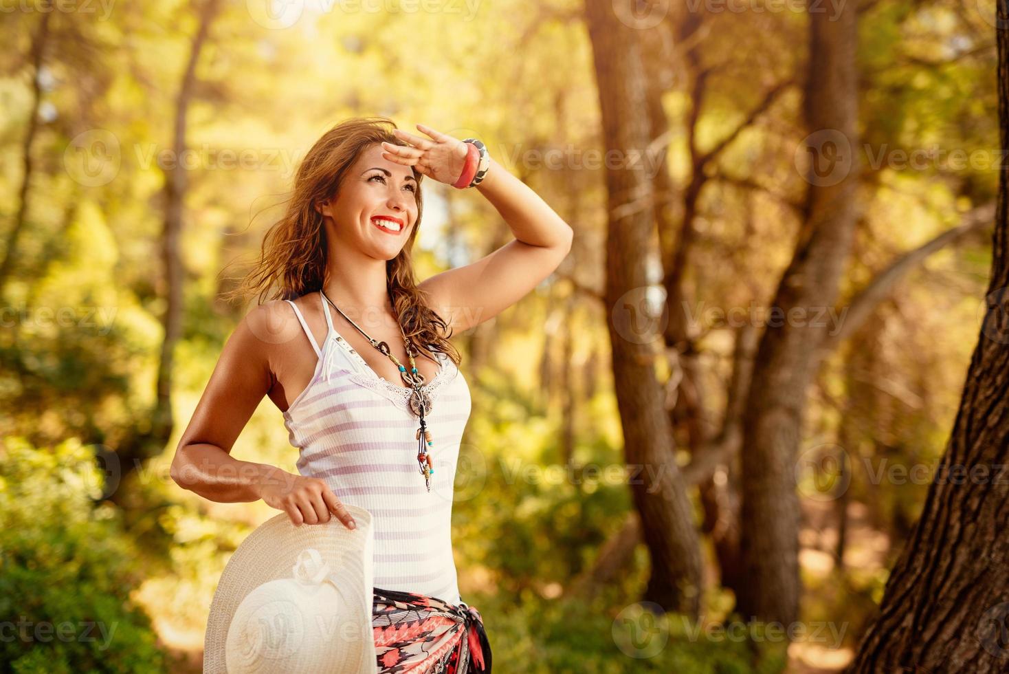 linda niña sonriente foto