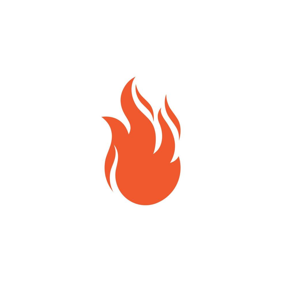 icono de llama diseño vectorial de fuego vector