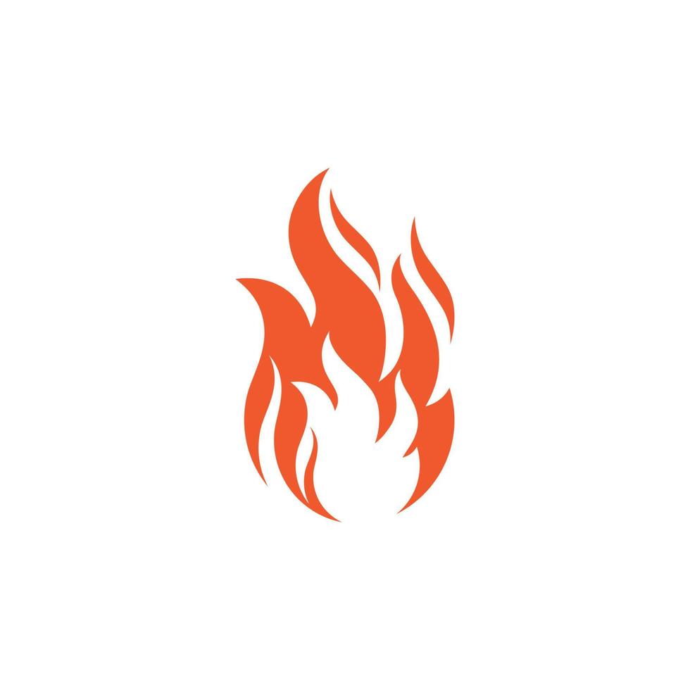 icono de llama diseño vectorial de fuego vector