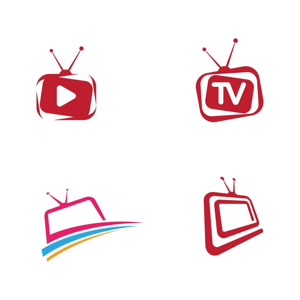 diseño de ilustración de vector de logotipo de icono de tv