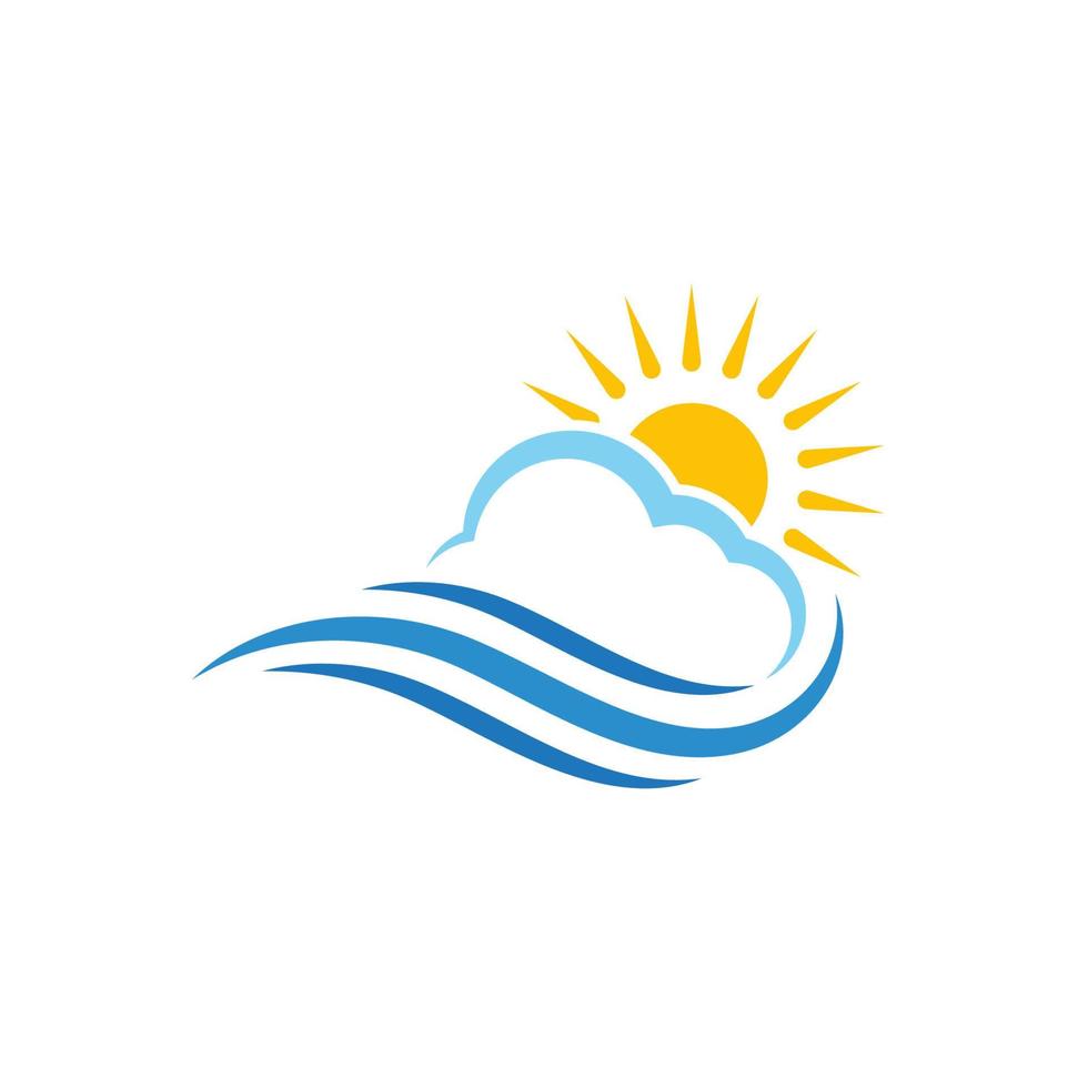 Water wave icon vector design