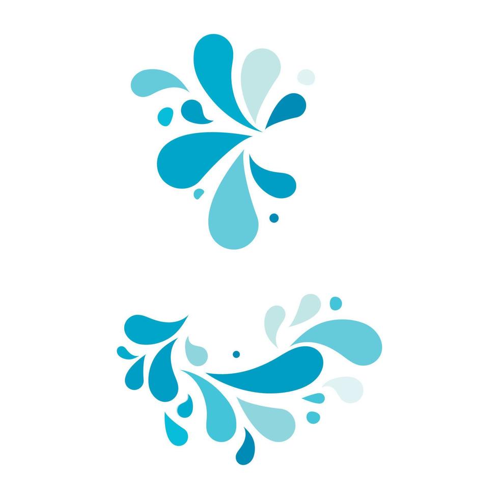 water splash icon vector illustration