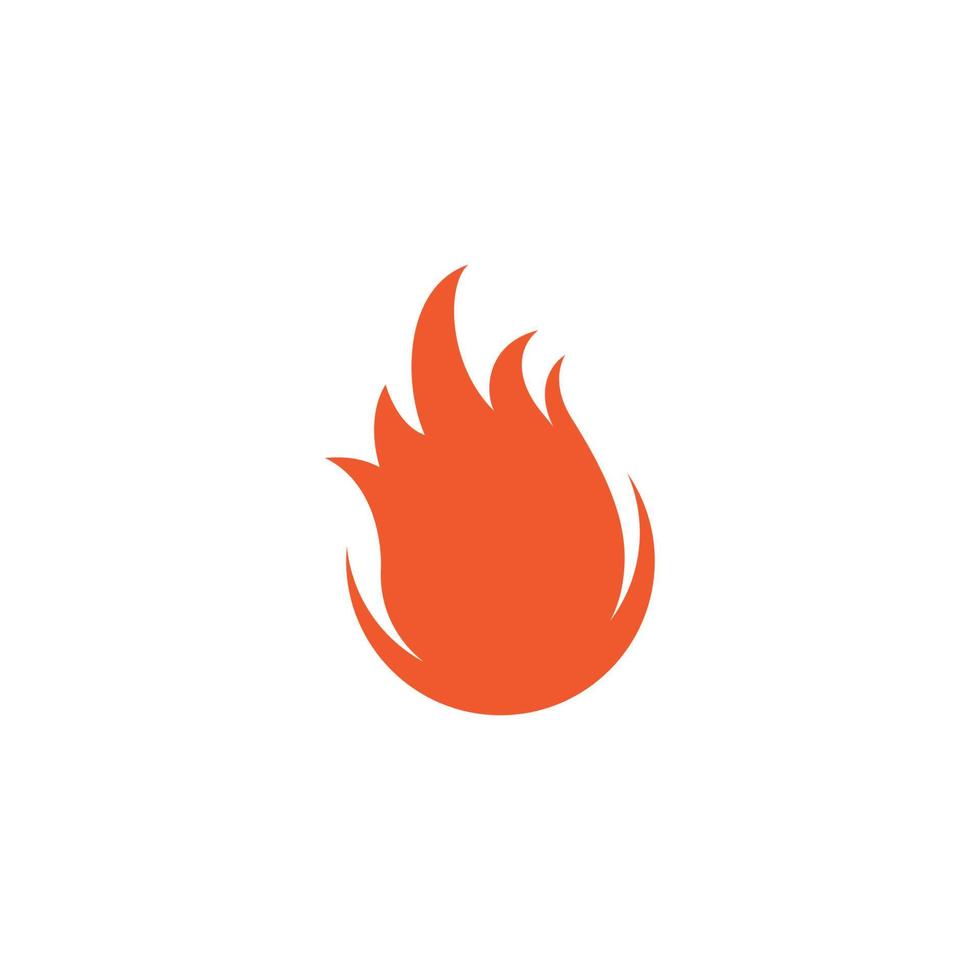 icono de llama diseño vectorial de fuego vector