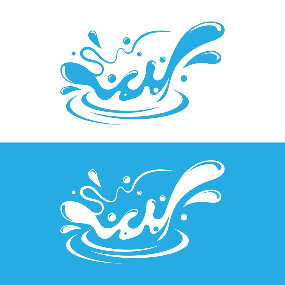 water splash icon vector illustration
