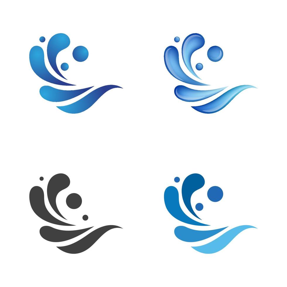 water splash icon vector illustration