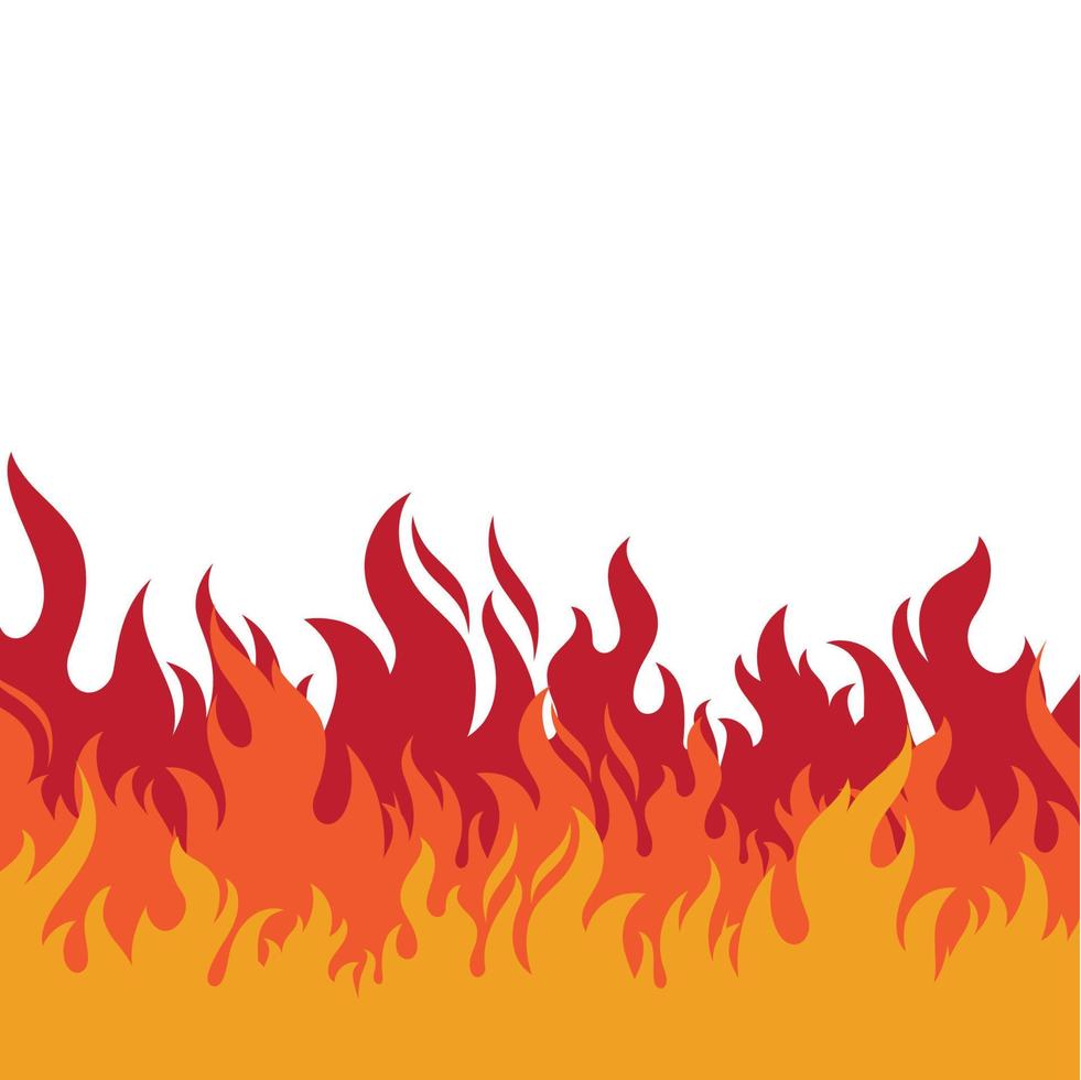 icono de llama diseño vectorial de fuego vector