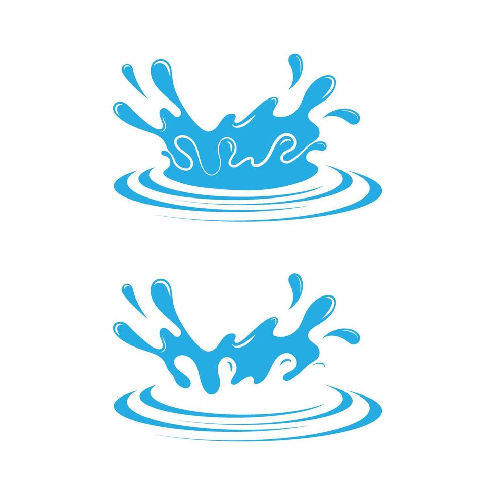 Ilustración de vector de icono de salpicaduras de agua