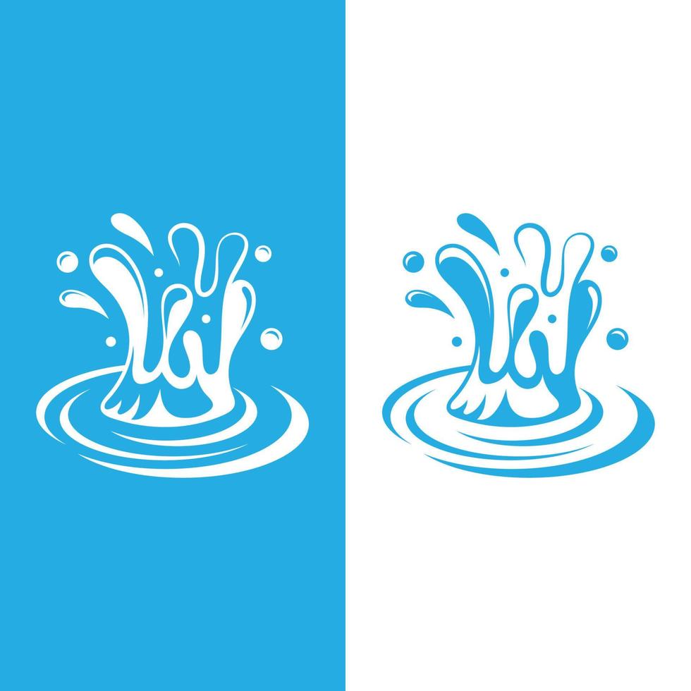 water splash icon vector illustration