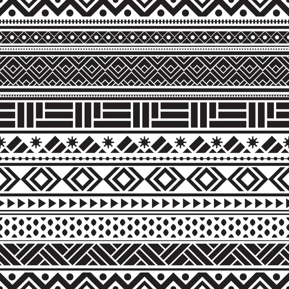 Tribal seamless pattern geometric seamless vector