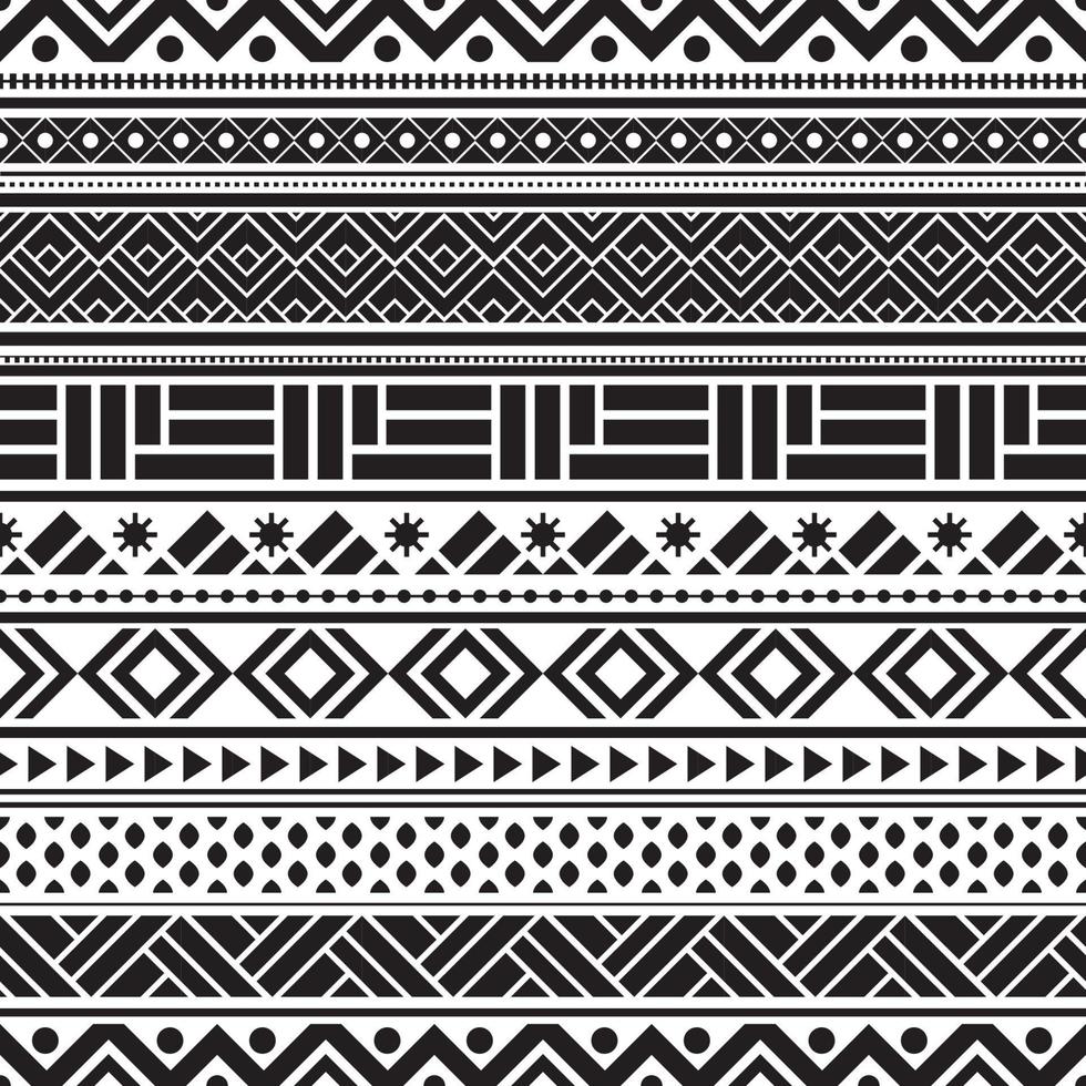 Tribal seamless pattern geometric seamless vector