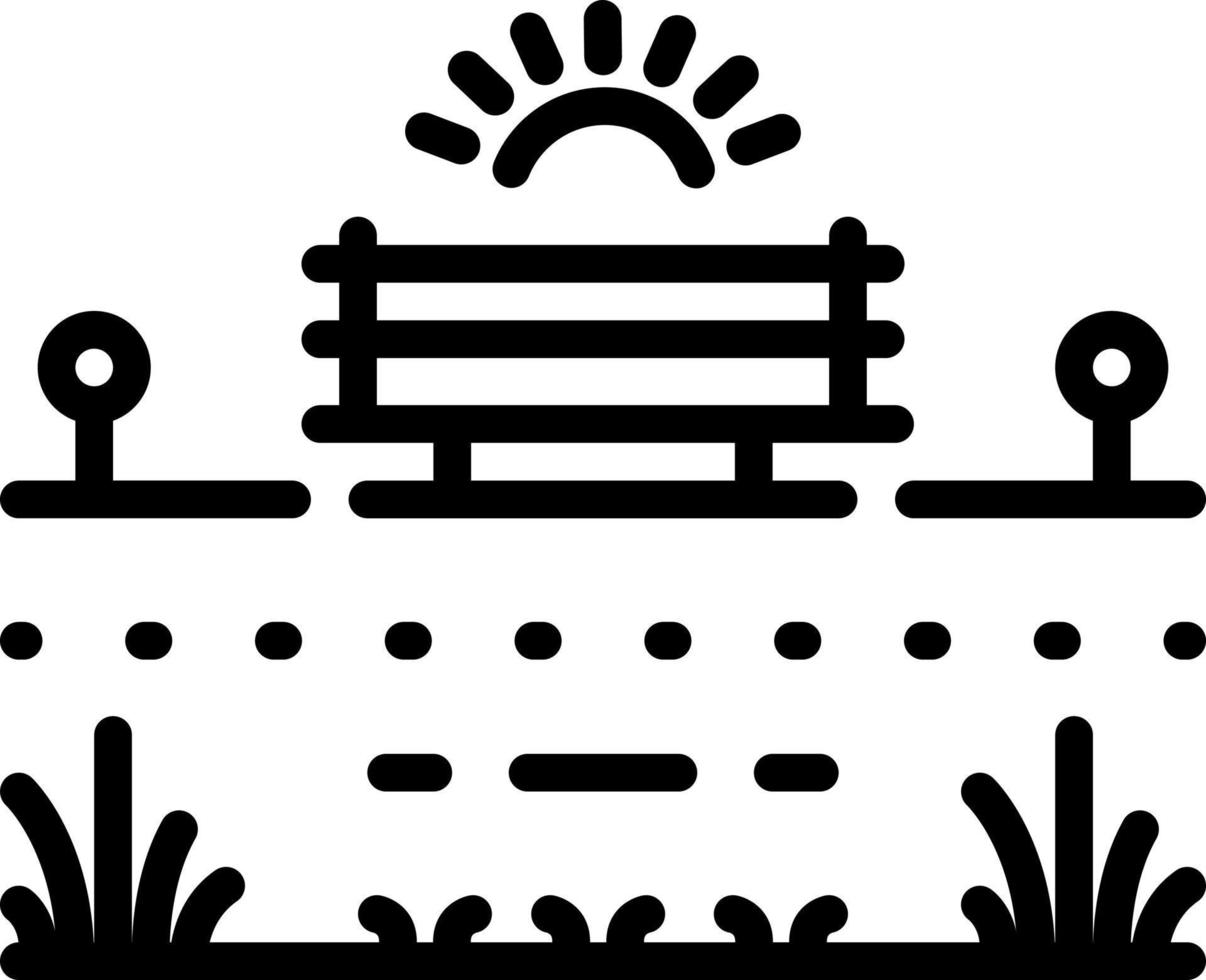 line icon for garden vector