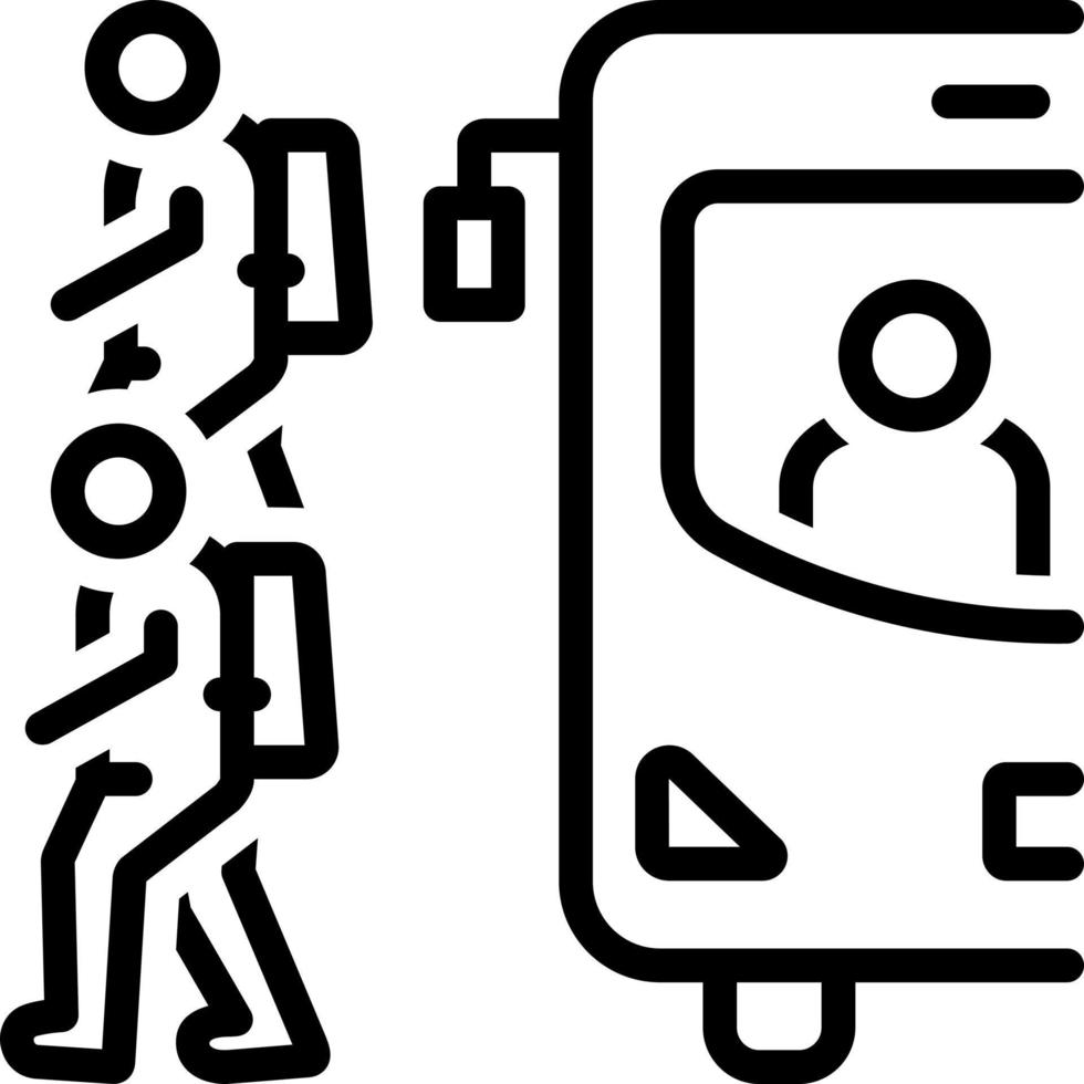 line icon for student, vector