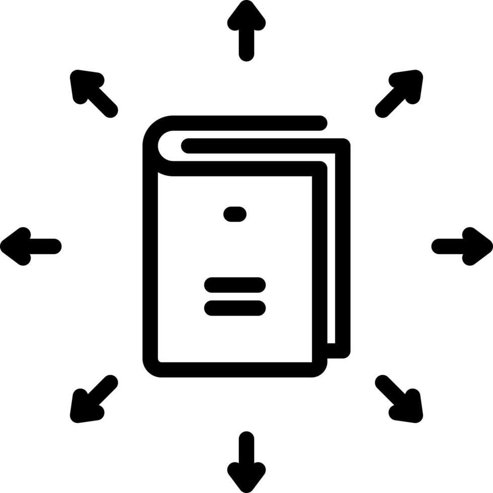 line icon for guideline vector