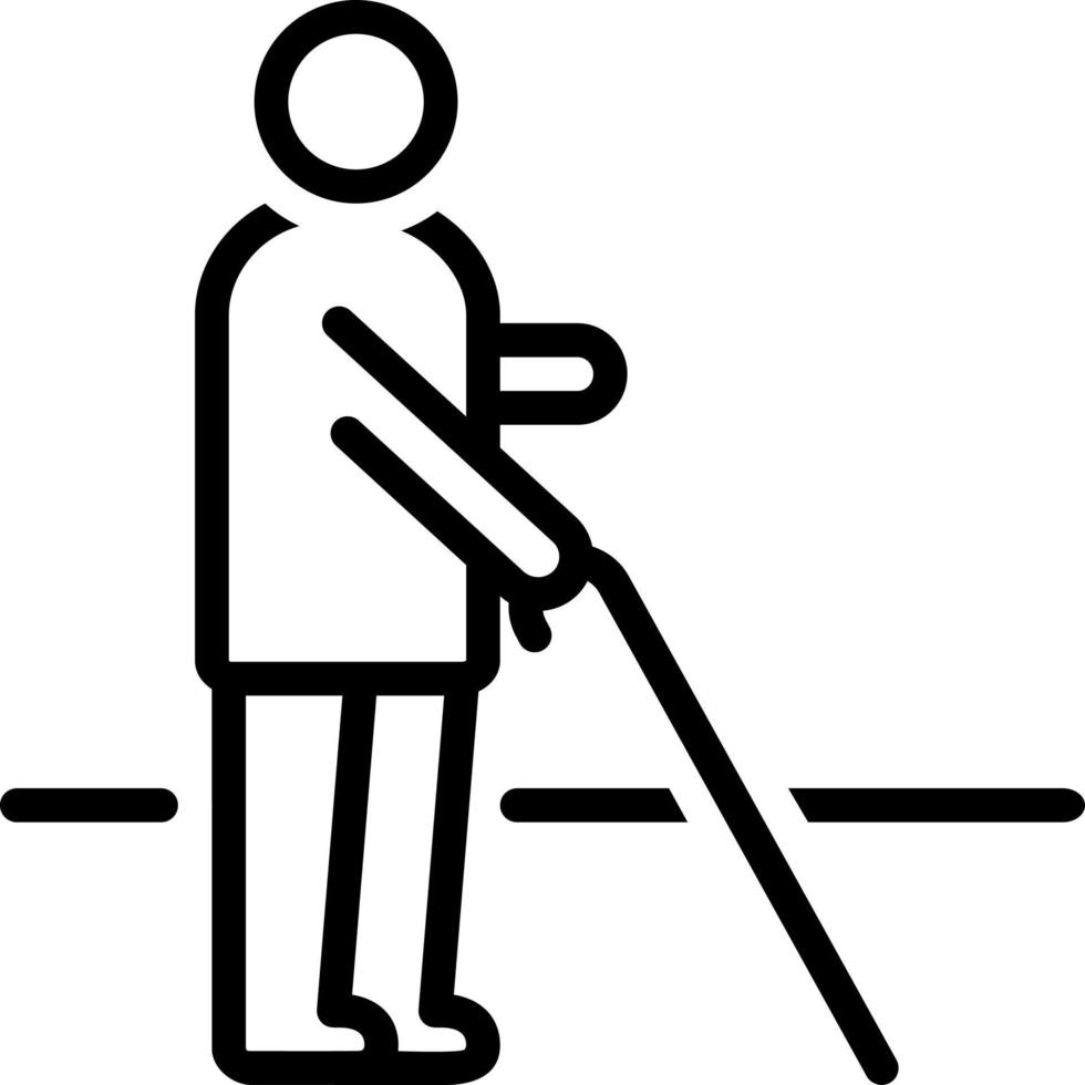 line icon for blind vector