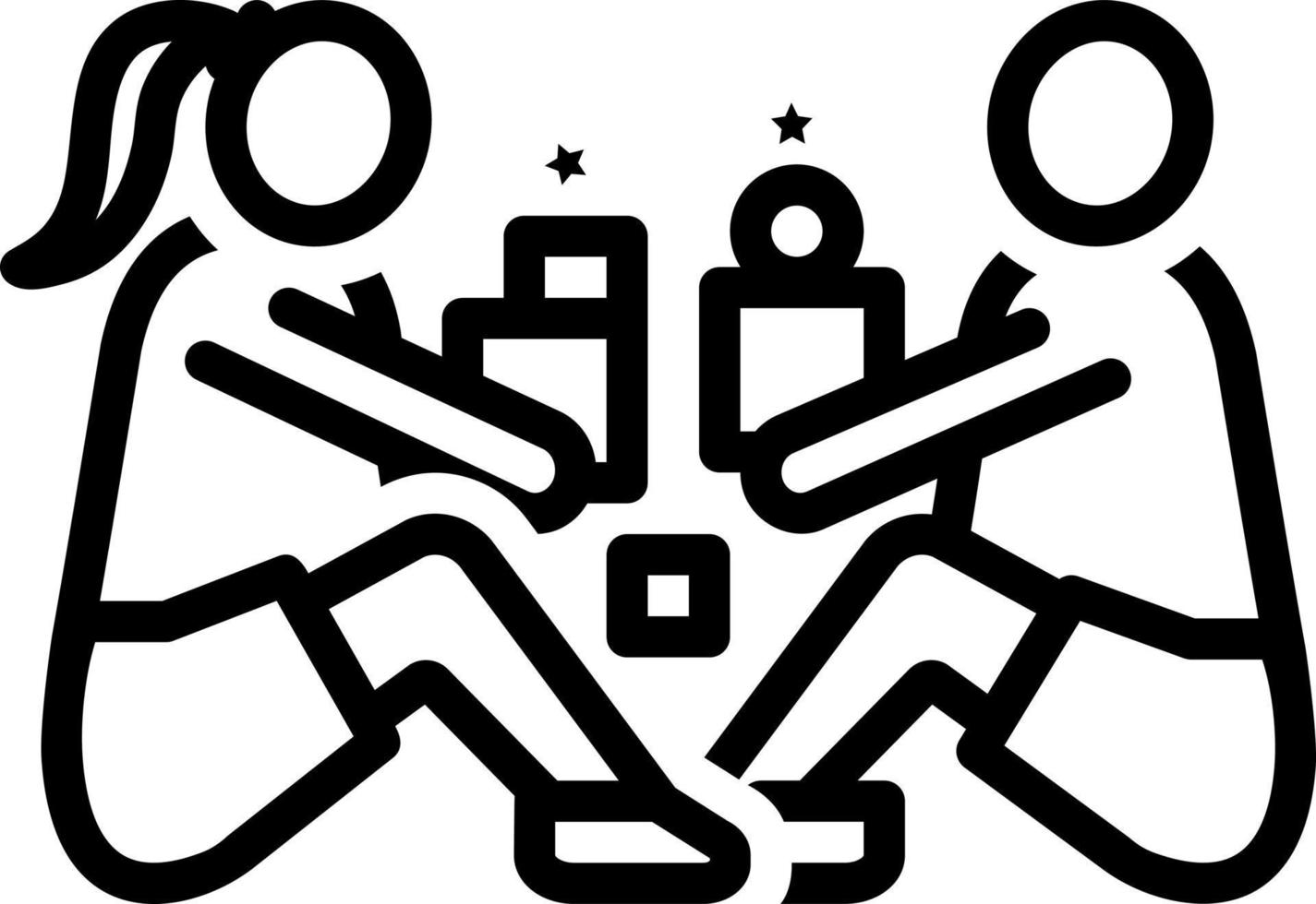 line icon for child activities vector