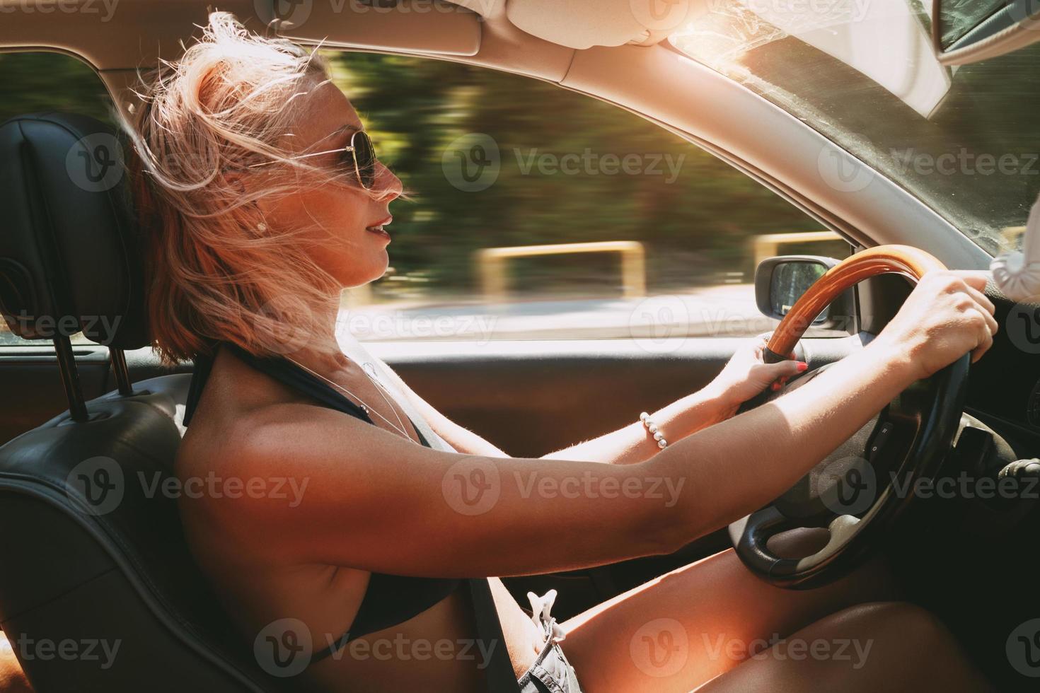 Woman Driver view photo