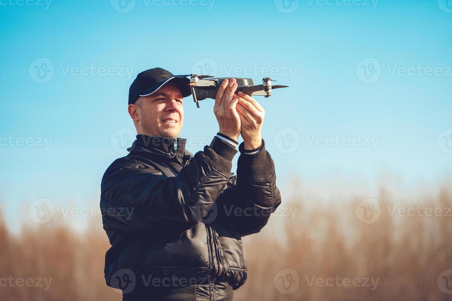 dron listo para lanzar foto